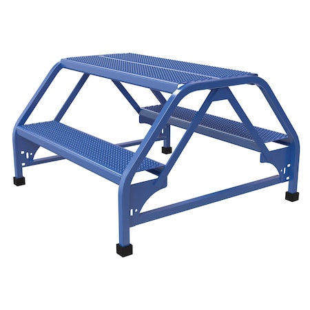 Vestil 1.67 ft Perforated Steel Stepladder LAD-DD-32-2-P